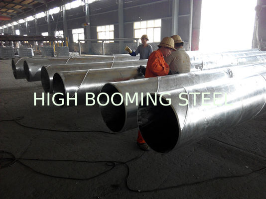 espiral galvanizado caliente EN10025 de 508*12m m soldado con autógena para la transferencia del agua