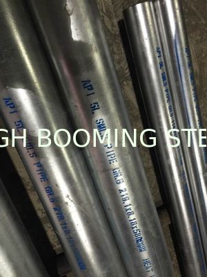 Tubos inconsútiles galvanizados calientes del API 5L GR.B PSL1 con los hilos y los acoplamientos